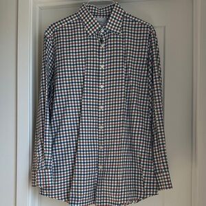 Charles Tyrwhitt Blue and Red Check Dress Shirt